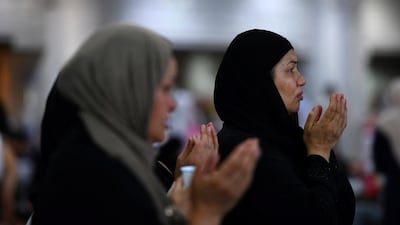 Muslims pray at the Kaaba at the Grand Mosque in Makkah. Reuters