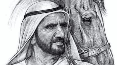 Artworks and poems celebrate Sheikh Mohammed's bond with horses.