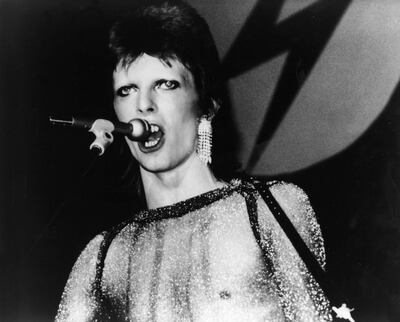 David Bowie in 'Ziggy Stardust and the Spiders from Mars'. Alamy