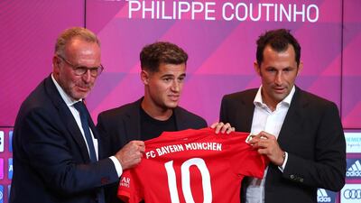 Bayern Munich are reportedly not interested in turning Philippe Coutinho's loan into a permanent deal. Reuters