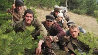 From left, Ed Harris, Jim Sturgess, Colin Farrell, Gustaf Skarsgard, Saoirse Ronan and Alexandru Potocean in Peter Weir's The Way Back, which will be screened at the Dubai International Film Festival.