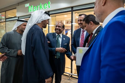 President Sheikh Mohamed visits Lulu Hypermarket in Mushrif Mall. Photo: UAE Presidential Court