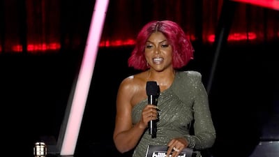 Taraji P Henson presents the Top Artist award at the Billboard Music Awards. AP
