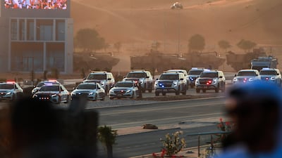 The parade was held at Al Ain International Airport, having moved from last year's event at Yas Island, Abu Dhabi