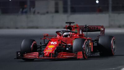 Ferrari driver Carlos Sainz of Spain during practice. AP Photo