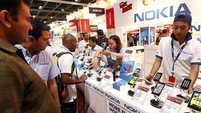 The most popular handset in the UAE is Nokia's humble 1280/1282, with a 3.9 per cent share of the market. Satish Kumar / The National