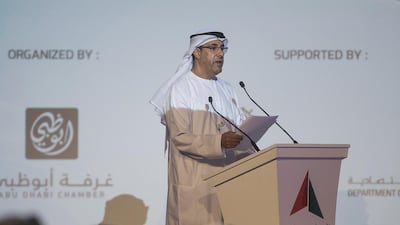 Ali Majed Al Mansoori, the chairman of the Department of Economic Development, said the government will soon launch an initiative to boost industrial production in Abu Dhabi. Mona Al Marzooqi / The National