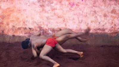 Children as young as 10 begin training for wrestling and adhere to a strict discipline. Sanket Jain for The National