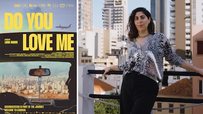 The promotional poster for Do You Love Me and, right, the film's director Lana Daher. Photo: Tanya Traboulsi