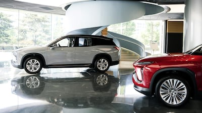 A NIO car showroom in Beijing, China. The auto industry is under pressure in the country. Bloomberg