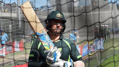 Australia's captain Michael Clarke bats in the nets in Melbourne. He announced his retirement from the one-day format after the World Cup final on Sunday. Saeed Khan / AFP