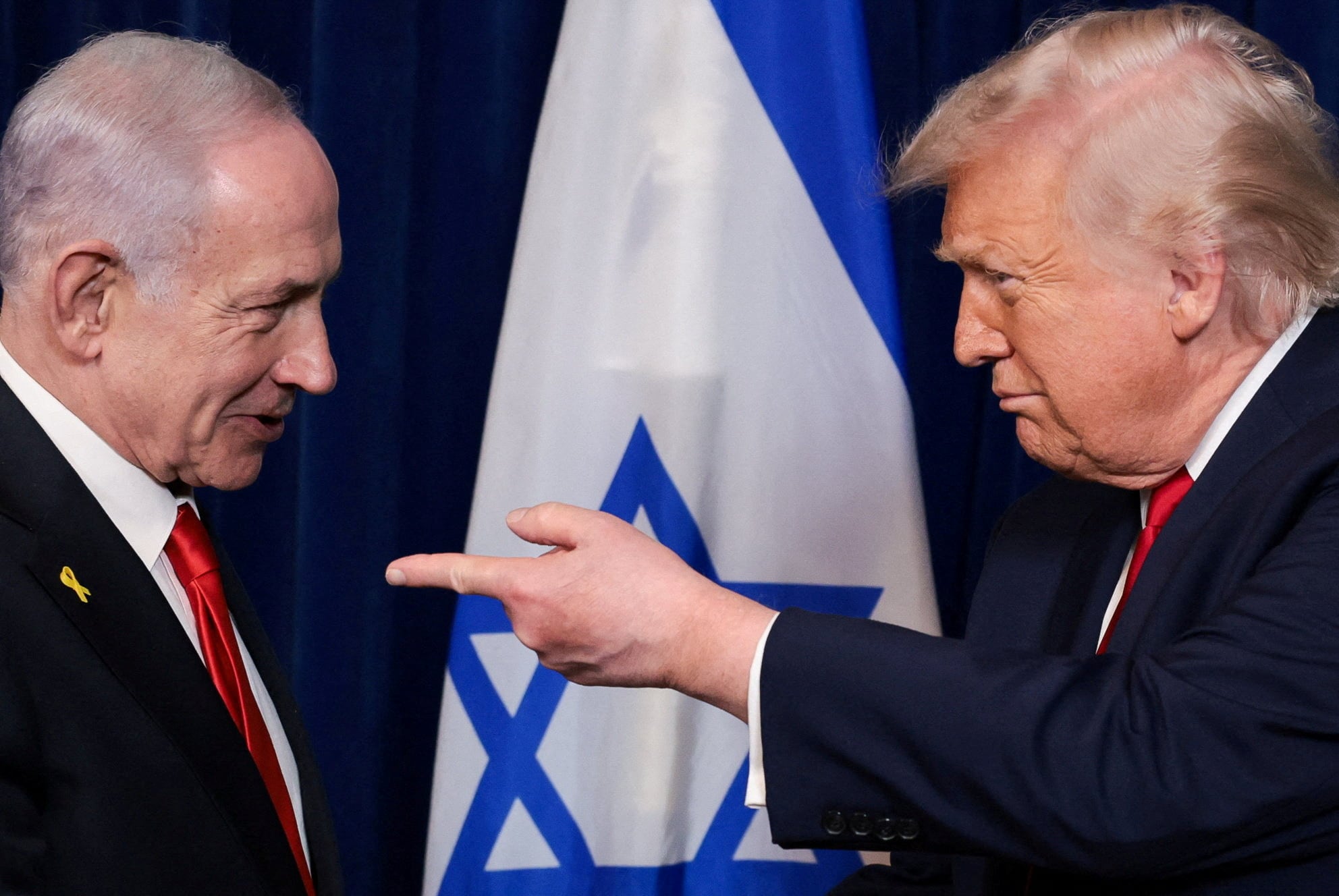 Image linked from the original feed: Trump hosts Netanyahu, Saudi Arabia intercepts drones and Lebanon explores new oil route