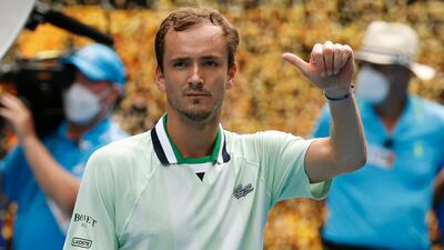 Daniil Medvedev defeated Henri Laaksonen of Switzerland in the first round on Tuesday. AP
