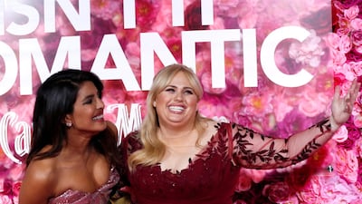 Priyanka Chopra joins fellow cast-member Rebel Wilson on the pink carpet. Reuters