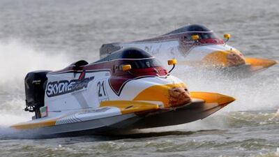 Team Abu Dhabi’s new racer, Tim Seebold, in action.