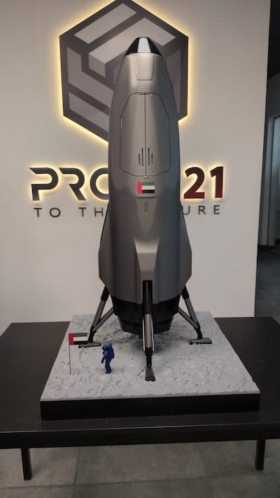 Aspire Space will be displaying its rocket model in the UAE Space Pavilion at the Dubai Airshow from November 17 to 21. Photo: Aspire Space
