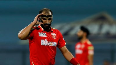 Punjab bowler Rishi Dhawan took two wickets against Chennai Super Kings in Mumbai on Monday. Sportzpics for IPL