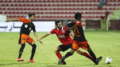 Hugo Viana, centre, and his move from Al Ahli to Al Wasl has the AGL thinking of extending the transfer window. Sarah Dea / The National