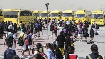 A circular was issued to all Dubai private schools directing that they open from 8.30am to 1.30pm. Sarah Dea / The National