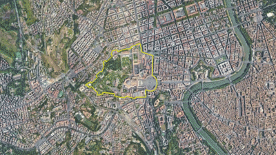 Vatican City, headquarters of the Roman Catholic Church is sited within Rome. It is the smallest state in the world by both population and area, spanning 0.42 sq km