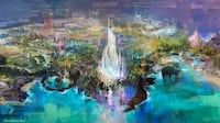 An early rendering of Disneyland Abu Dhabi, expected to open in the 2030s. Photo: Miral