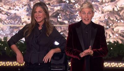 Jennifer Aniston and Ellen DeGeneres gave the entire studio audience of the 'Ellen' show a six-day trip to Abu Dhabi