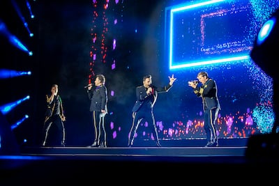 Westlife performing at the Coca-Cola Arena in Dubai in 2019. Photo: Seven Media