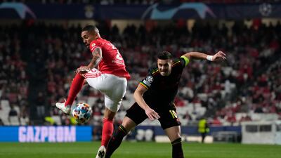 LEFT WING: Dusan Tadic (Ajax) - Coolness epitomised in a raucous Estadio da Luz when he met, with an elegant cushioned volley, the Mazraoui cross to put Ajax 1-0 up against Benfica. He continued to apply poise to a hectic game. The 33-year-old sets the standards for his younger colleagues. AP Photo