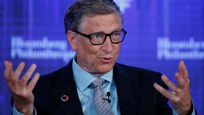 Microsoft co-founder Bill Gates, speaks at the Bloomberg Global Business Forum in New York, September 20, 2017. Brendan McDermid / Reuters