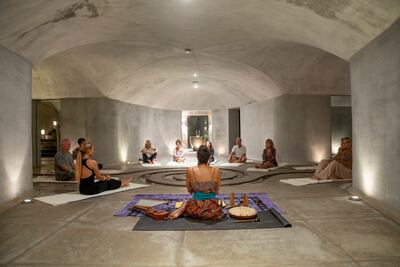 Spiritual sound healing at ZihFit. Photo: Zihfit