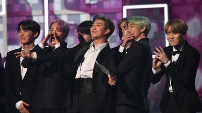 BTS is the first South Korean band to top the US Billboard charts. AFP