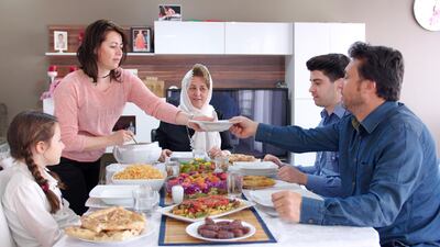 An iftar meal in Ramadan. Getty Images