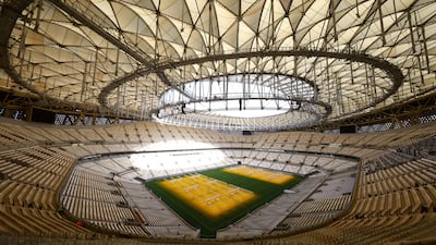 Inside the Lusail Stadium, the venue for the 2022 Qatar World Cup final. Reuters