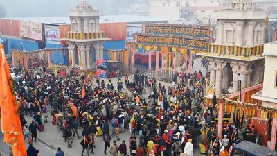 Ayodhya is thought to be the birthplace of Lord Ram, the Hindu deity. Bloomberg