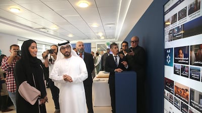 Editor-in-Chief, Mohamed Al Hammadi and Director general of Dubai Media Office Mona Al Marri. Mohamed Al Hammadi