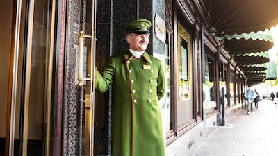 One of the Green Man doormen at Harrods. Andrew Pickett