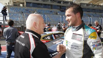 Charlie Frijns prepares for a race in Dubai. Photo courstey Hill Knowlton Strategies
