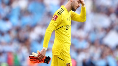 MANCHESTER UNITED RATINGS: David De Gea - 5: Stood stunned as Gundogan’s right footed volley flew past him. His long balls forward were found by blue shirts too often, but he struggled going short too. Should have done better for City’s second. Saved from De Bruyne just after hour mark. Getty