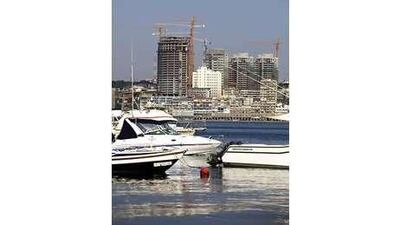 High-rise construction fills the Luanda skyline.