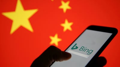 Microsoft's Bing is the only major foreign search engine available in China. Reuters