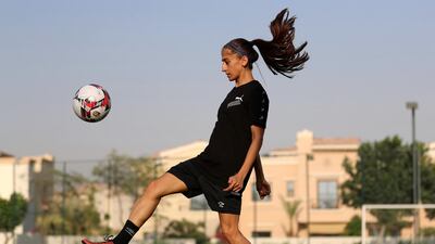 Ms Al Hammadi has been training for the UAE national futsal team - a form of the indoor game favoured in South America.