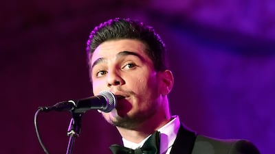 Palestinian singer Mohammed Assaf performs on stage during the annual Baalbeck International Festival (BIF) in Baalbeck, Beqaa Valley, Lebanon, 20 July 2019. The festival runs from 05 July to 03 August 2019. Photo: EPA