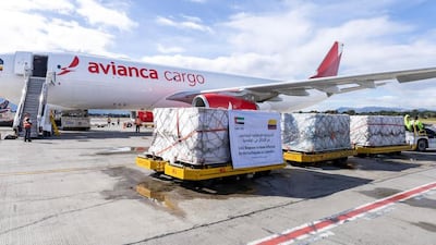 The UAE has sent crucial aid supplies to Colombia to support relief efforts following a devastating earthquake last month. Photo: Wam