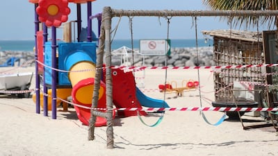 Parks and beaches have been closed since March. Public parks and hotel beaches can open as of this week. Chris Whiteoak / The National