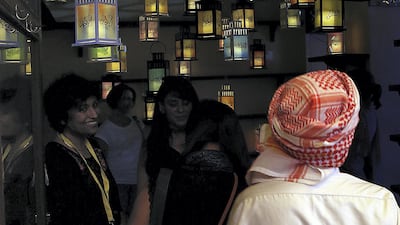 The winding alleyways of the Al Fahidi district are atmospheric year-round, but even more so during Sikka. Satish Kumar / The National