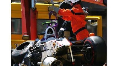 Sergio Perez survived his Monaco crash thanks to his car taking all of the damage.