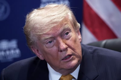 US President Donald Trump said dealing with the Iranian regime was now 'just a waste of time'. AFP