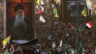 Khamenei's coffin has been moved to Najaf as part of the funeral events. Reuters