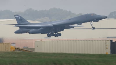 An American bomber departs RAF Fairford airbase, where Israeli intelligence allegedly helped stop an Iran-backed plot, Israel's President Isaac Herzog says. Reuters