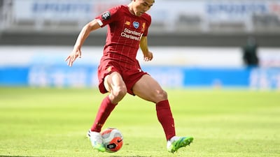 Takumi Minamino - 6: A rare start for the Japanaese attacker and he forced Dubravka into fine save in first half and drove another chance straight at the Slovakian goalkeeper. AFP